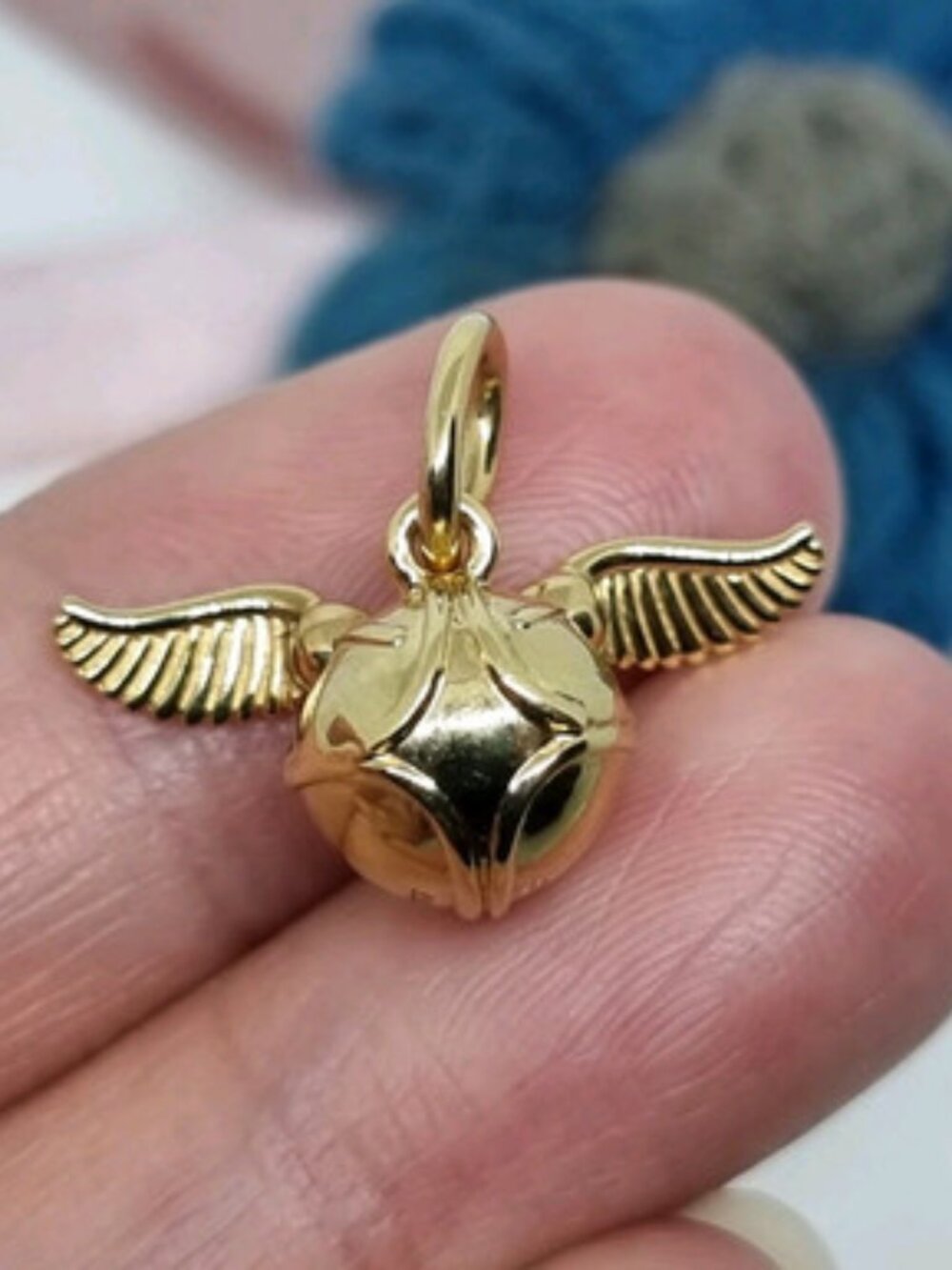 New Pandora S925 ALE Harry Potter Golden Snitch Charm